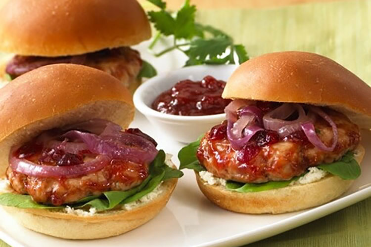 Year-Round Holiday Turkey Sliders with Zesty Cranberry Ketchup 